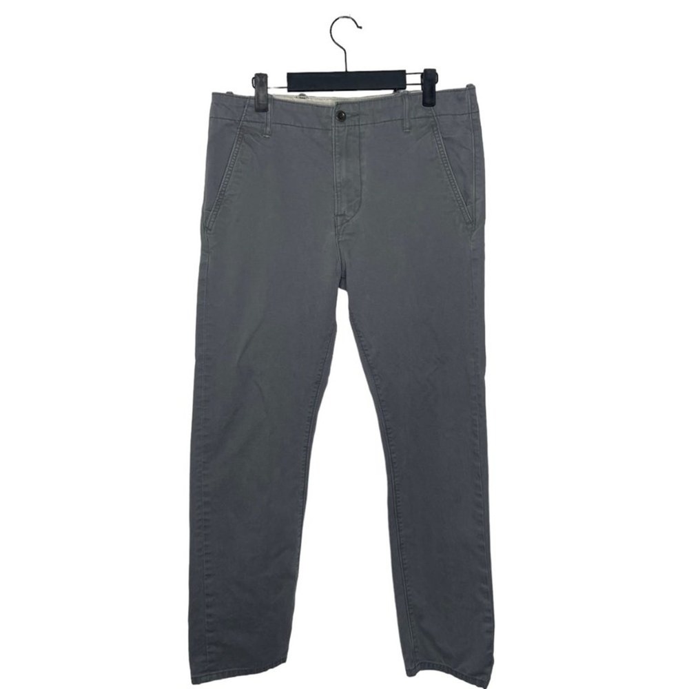 Levi Strauss & Co Mens Gray Chino Pants Straight Leg Cotton Twill 32x26.5